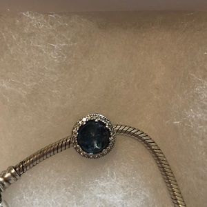 Pandora radiant hearts charm, blue